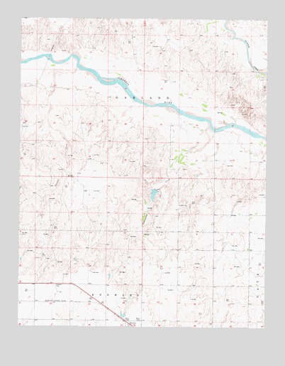 Gate NW, OK USGS Topographic Map
