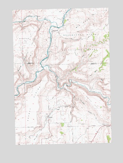 Gateway, OR USGS Topographic Map