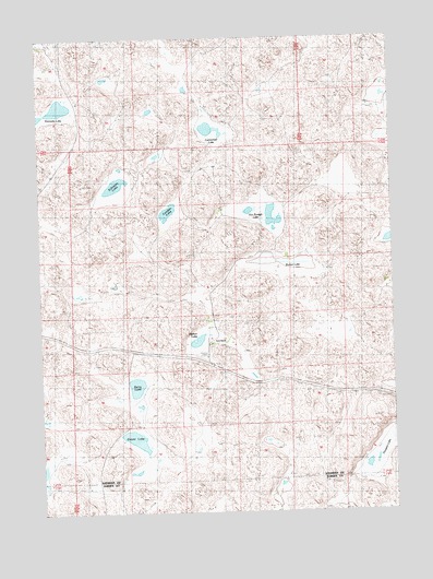 Gaunt Lake, NE USGS Topographic Map