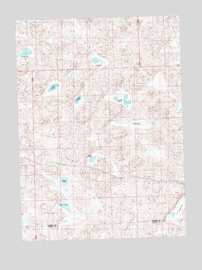 Gaunt Lake, NE USGS Topographic Map