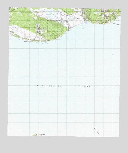 Gautier South, MS USGS Topographic Map