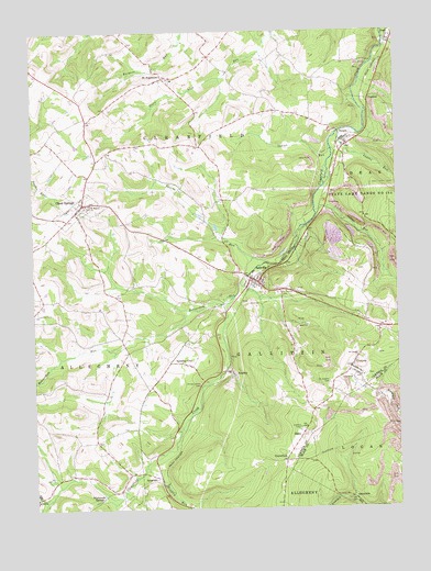 Ashville, PA USGS Topographic Map