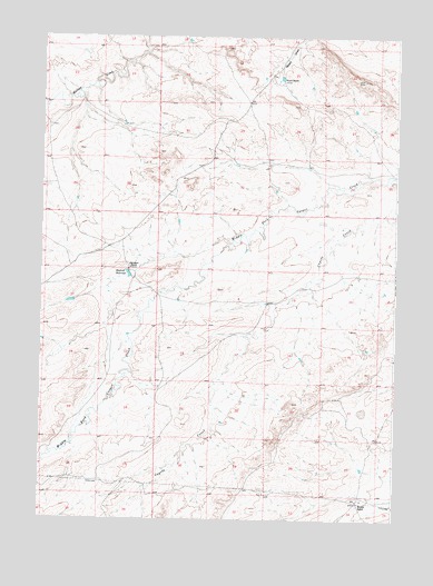 Gaylord Reservoir, WY USGS Topographic Map