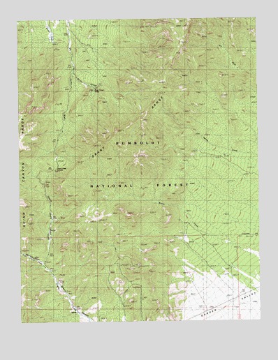 Adaven, NV USGS Topographic Map
