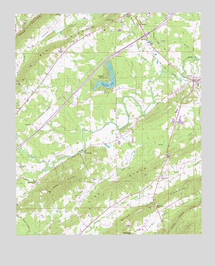Ashville, AL USGS Topographic Map