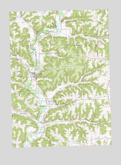 Gays Mills, WI USGS Topographic Map