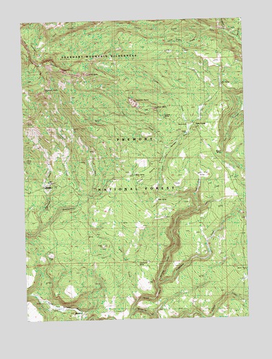 Gearhart Mountain, OR USGS Topographic Map