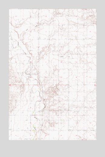 Geddart Lake, MT USGS Topographic Map