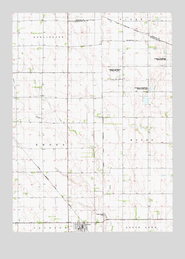 Geddes, SD USGS Topographic Map