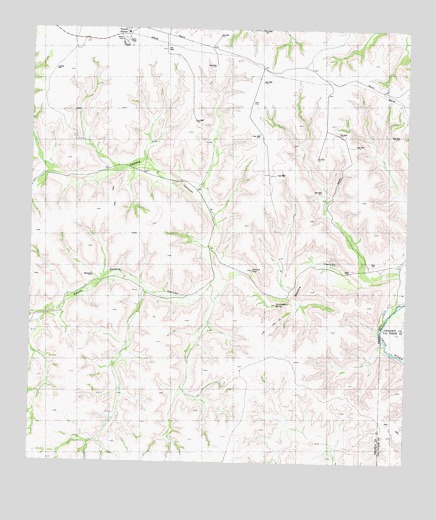 Geddis Canyon East, TX USGS Topographic Map