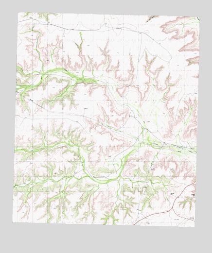 Geddis Canyon NW, TX USGS Topographic Map