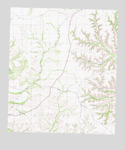 Geddis Canyon West, TX USGS Topographic Map