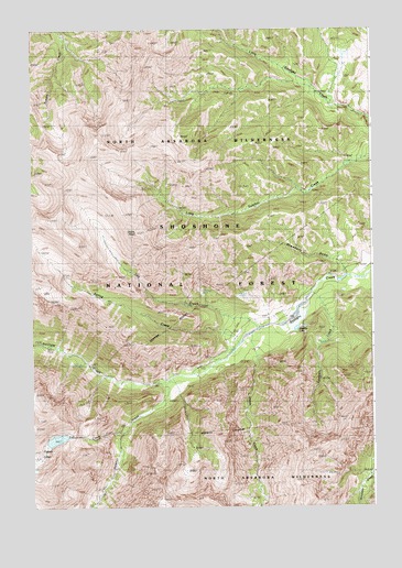 Geers Point, WY USGS Topographic Map