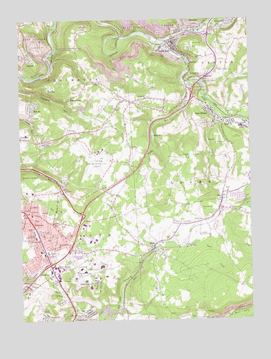 Geistown, PA USGS Topographic Map