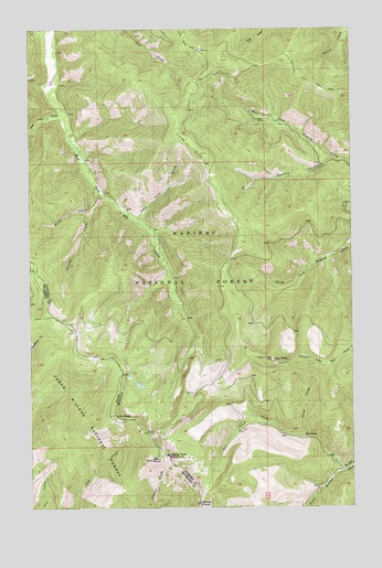 Gem Peak, MT USGS Topographic Map