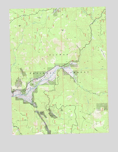 Genesee Valley, CA USGS Topographic Map