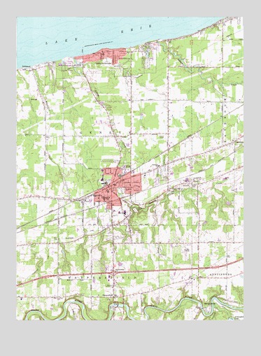 Geneva, OH USGS Topographic Map