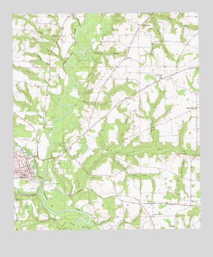 Geneva East, AL USGS Topographic Map