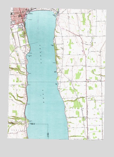 Geneva South, NY USGS Topographic Map