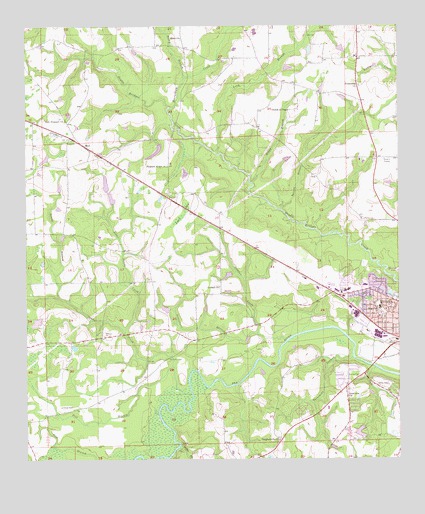Geneva West, AL USGS Topographic Map