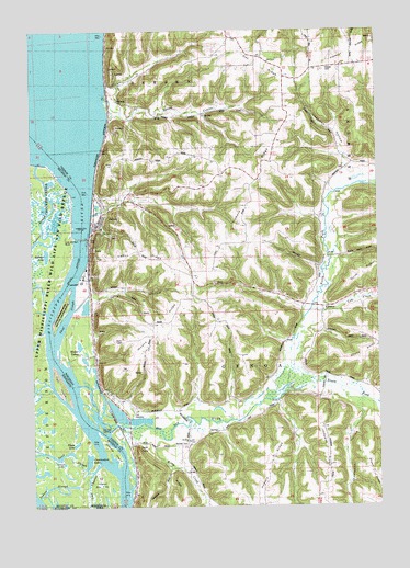 Genoa, WI USGS Topographic Map