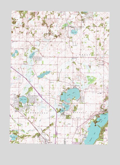 Genoa City, WI USGS Topographic Map