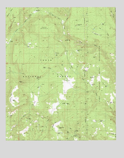 Gentry Mountain, AZ USGS Topographic Map