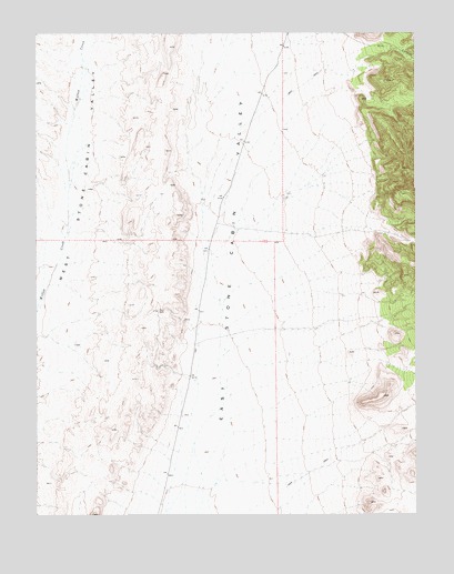 Georges Canyon Rim SE, NV USGS Topographic Map