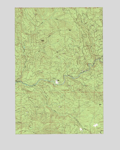 Georges Peak, WA USGS Topographic Map