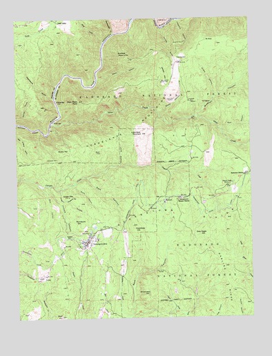 Georgetown, CA USGS Topographic Map