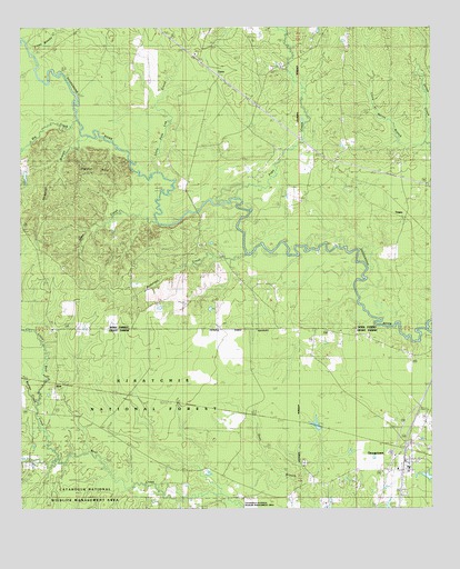 Georgetown, LA USGS Topographic Map