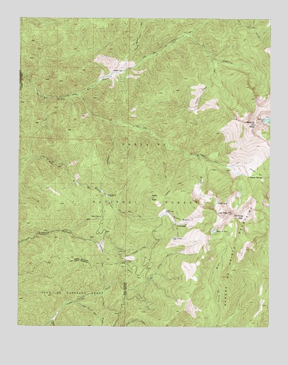Aspen Basin, NM USGS Topographic Map