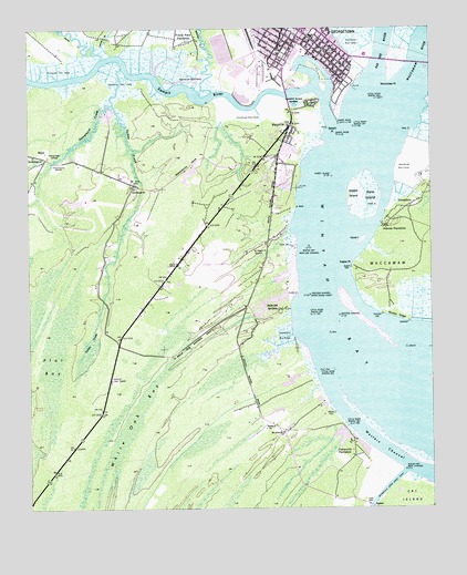 Georgetown South, SC USGS Topographic Map