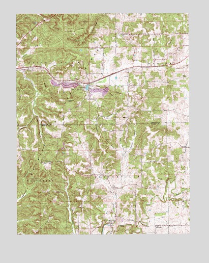 Georgia, IN USGS Topographic Map
