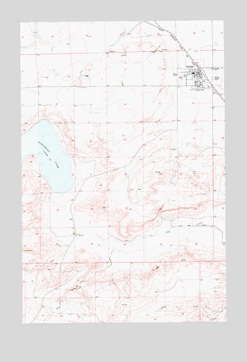Geraldine, MT USGS Topographic Map