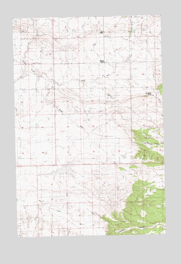 Gerhard Corner, MT USGS Topographic Map