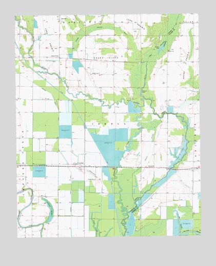 Geridge, AR USGS Topographic Map