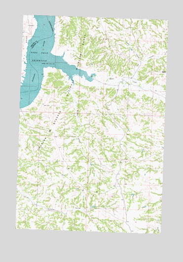 Germaine Coulee East, MT USGS Topographic Map