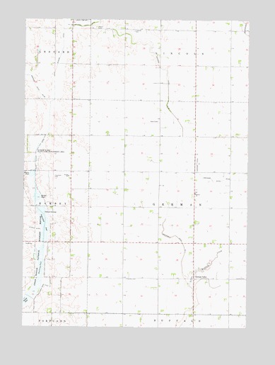 German Valley, IA USGS Topographic Map