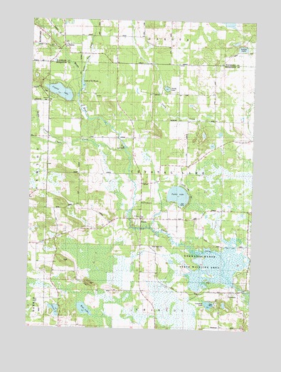 Germania, WI USGS Topographic Map