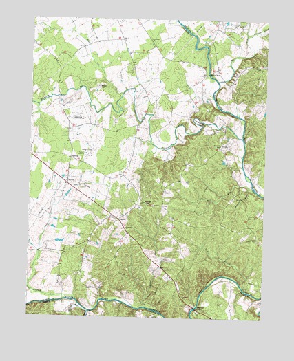 Germanna Bridge, VA USGS Topographic Map