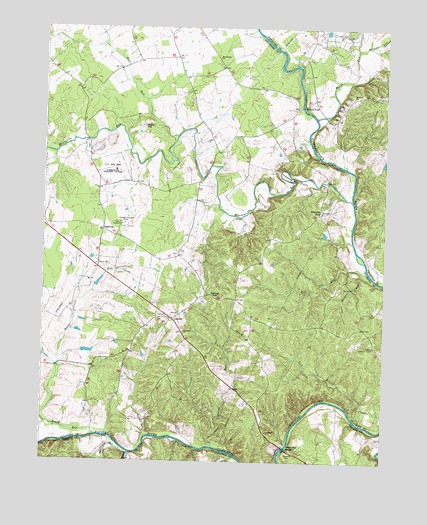 Germanna Bridge, VA USGS Topographic Map