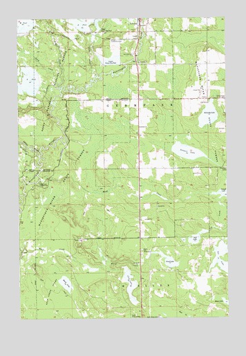 Germfask, MI USGS Topographic Map