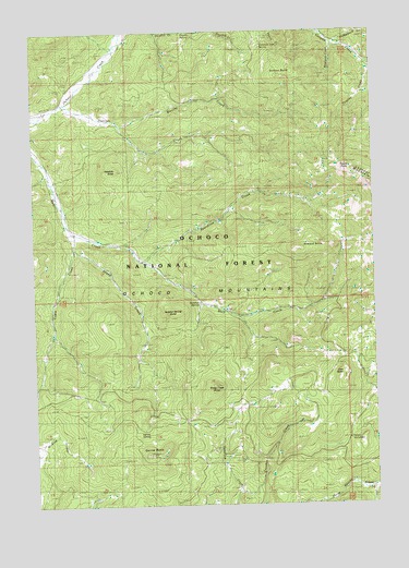 Gerow Butte, OR USGS Topographic Map