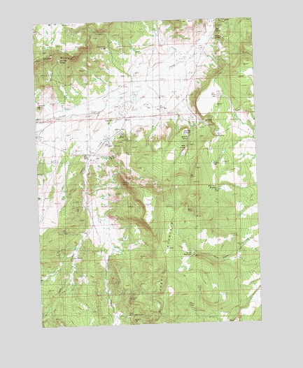 Gerry Mountain, OR USGS Topographic Map
