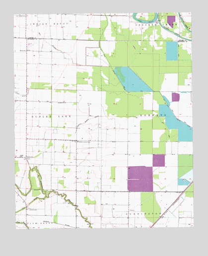 Gethsemane, AR USGS Topographic Map