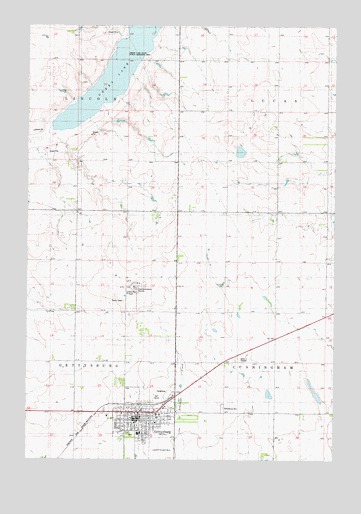 Gettysburg, SD USGS Topographic Map