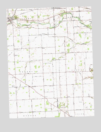 Gettysburg, OH USGS Topographic Map