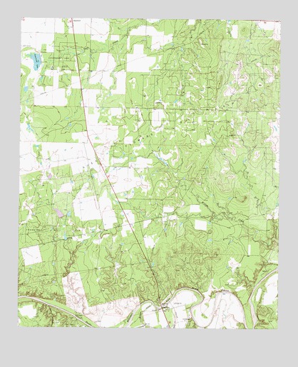 Aspermont Lake, TX USGS Topographic Map