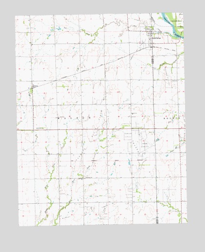 Geuda Springs, KS USGS Topographic Map